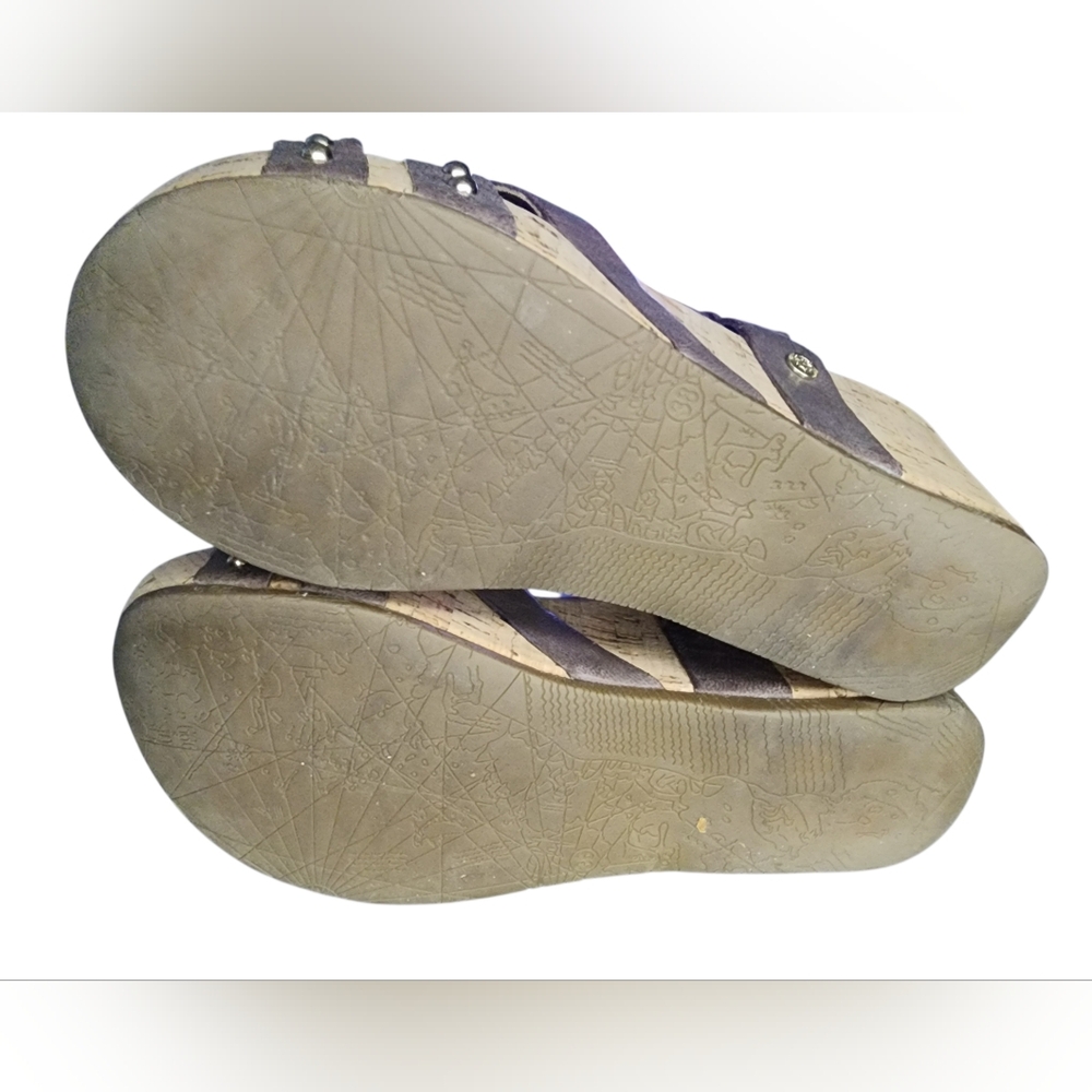 Formentera Cross Straps Wedge Sandals, Womens 38 EU (7-7.5 US) - Picture 8 of 11